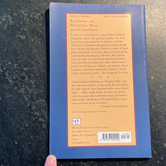 "Sledding on Hospital Hill," by Leland Kinsey, 2003 First Edition Paperback - Picture 2 of 6